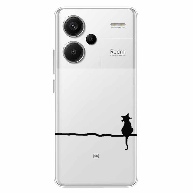 For Redmi Note 13 Pro Plus 5G Case Clear TPU Soft Back Cover for Xiaomi Redmi Note 13 Pro+ 5G Transparent Silicone Cases Funda