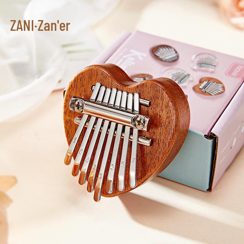 Crystal Kalimba: 8-Note Mini Thumb Piano - Small Musical Instrument Available