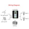 600W PWM Wind/Solar Hybrid System LCD Solar Power Controller 600W Wind + 600W Solar Electrical Equipment Accessories 12/24V Black
