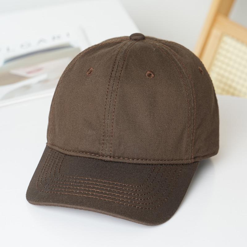 Cotton soft top baseball cap men's summer deepened top cap hat women's tide