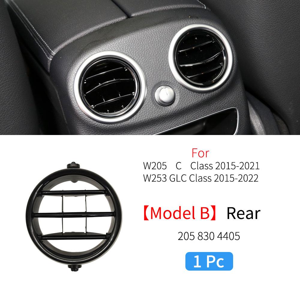 For Mercedes W205 W253 Car Front Rear Console Central Air Conditioner AC Vent Grille For Benz C GLC Class C180 C200 C260 GLC300
