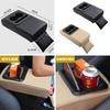 Seizar Car Armrest Console Box Center Console Armrest with Cup Holder and Pocket for Small Easy Installation for Driving Items,