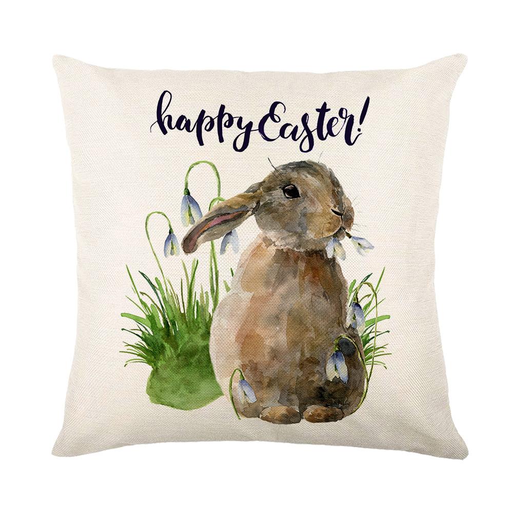 Easter Pillowcase Holiday Decoration Pillowcase Sofa Cushion Pillowcase