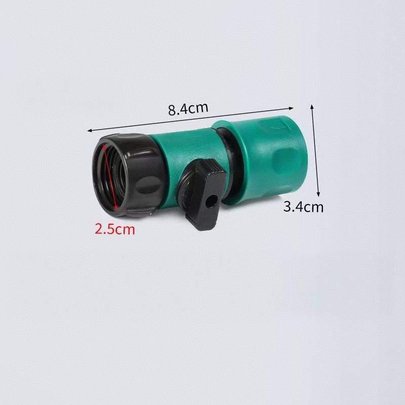 Mangueira de Jardim Tubo Torneira em Linha Válvula de Fechamento Conexão Irrigação de Rega Conector Rápido Com Válvula Gadget de Jardim