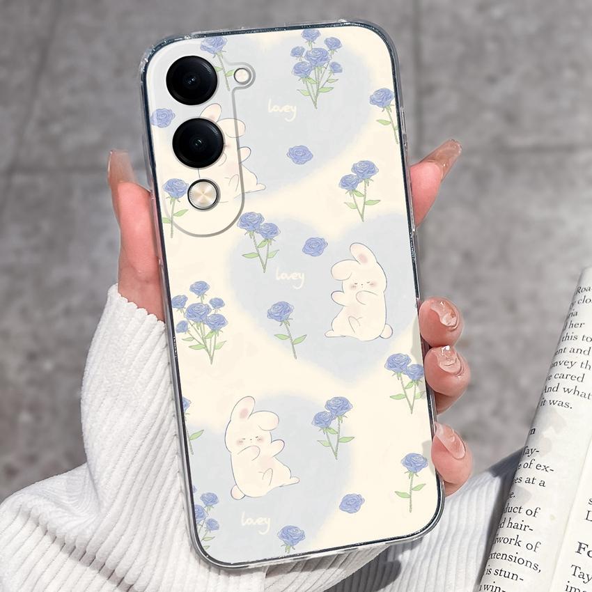 Fashion Casing For Vivo Y04 Y02 Y02a Y02s Y400 Pro X200 Ultra X200s Phone Case Lovely Cat Panda Shell Transparent TPU Soft Silicone Shockproof Housing