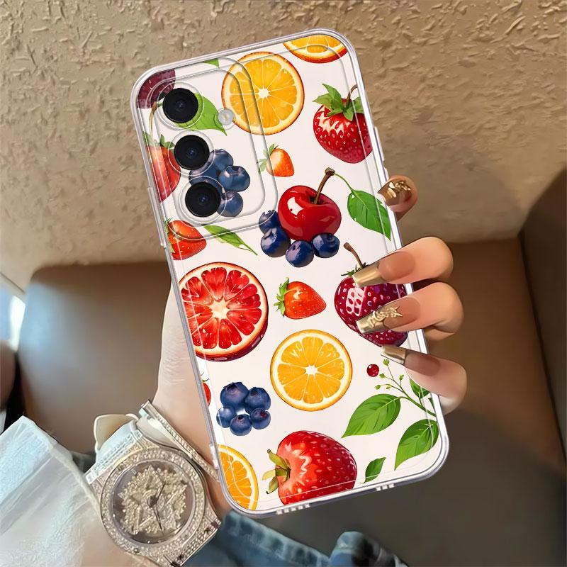 Phone Cover Case for Samsung Galaxy S26 S21 S22 FE S25 Edge S20 Plus S23 Ultra S24 Note 20 Ultra 10 Fruit Chili