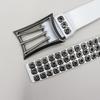Original American Heavy Duty Leather Belt with Punk Eyelets and Rivets, Three-Pin Buckle, Unisex Cowhide Design
