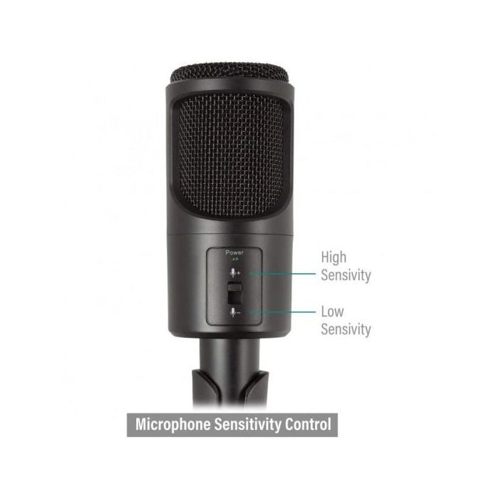 Microphone de Bureau - Ewent - EW3552 - Jack 3.5 mm - Suppression du Bruit - Support Inclus