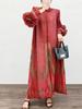 Elegant Pleated Long Plus Size Skirt - European & American Style for Women