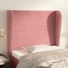 VidaXL Headboard with Ears Pink 83x23x118-128 Cm Velvet3117851
