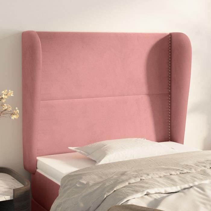 VidaXL Headboard with Ears Pink 83x23x118-128 Cm Velvet3117851