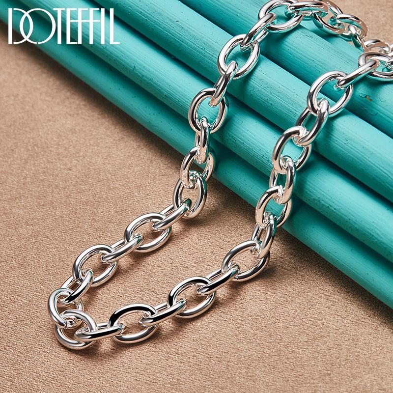 925 Sterling Silver Řetízek 18palcový svatební večírek módní šperkový náhrdelník
