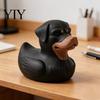 Rottweiler Duck Ornament 3D Printed Dog Figurine, Funny Car Decoration Ornament, Desktop Entry Creative Dashboard