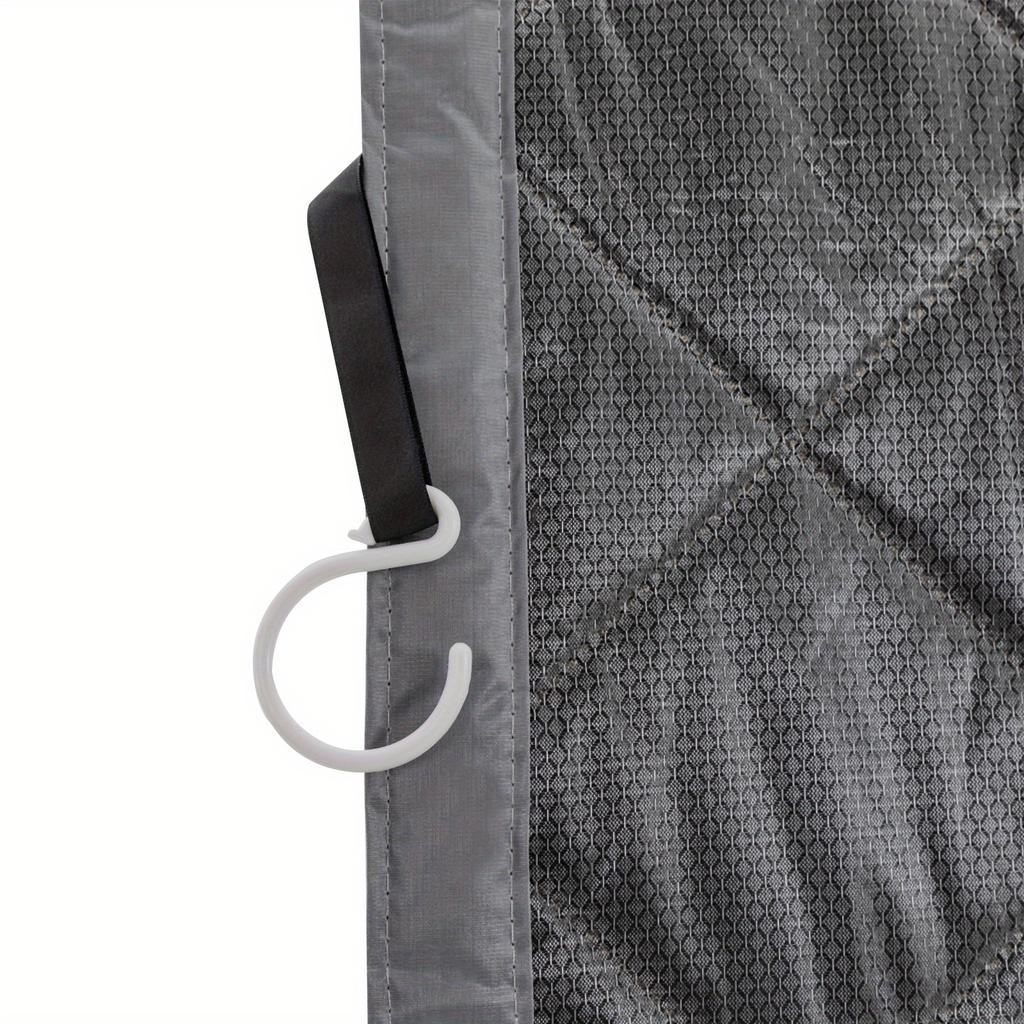 Magnetic Thermal Insulated Door Curtain – 37.4"x82.7" Self-Sealing Energy Saving Curtain for Home, Blocks Draft, Dust & Insects
