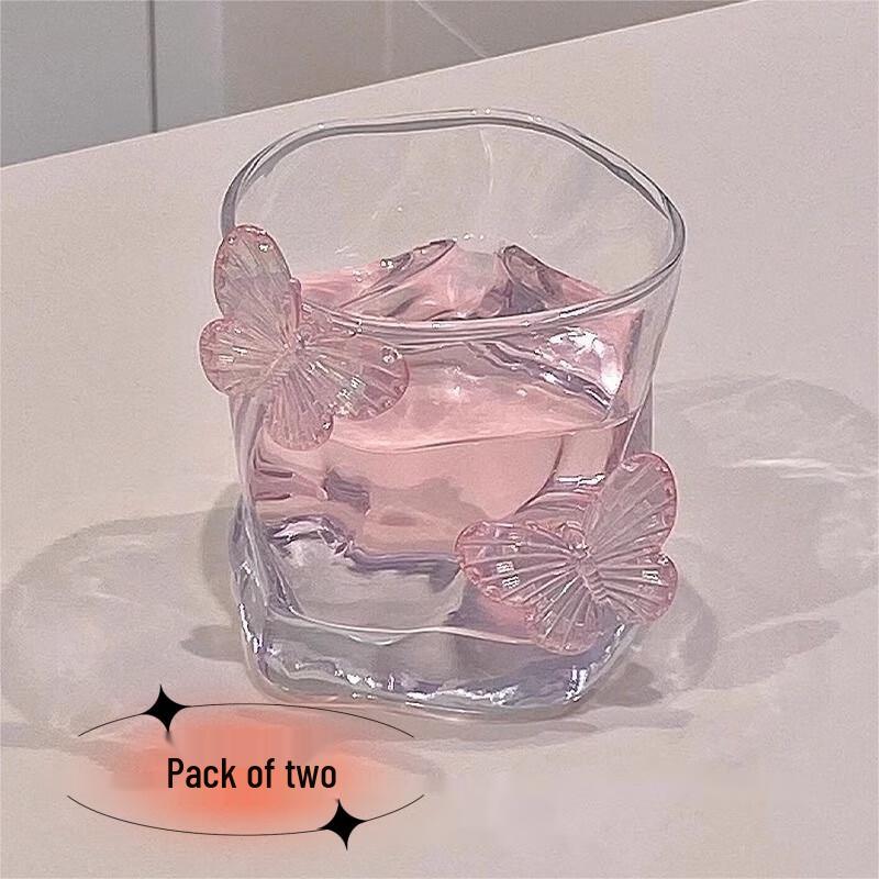 Twisted Butterfly Glass Tumbler Set
