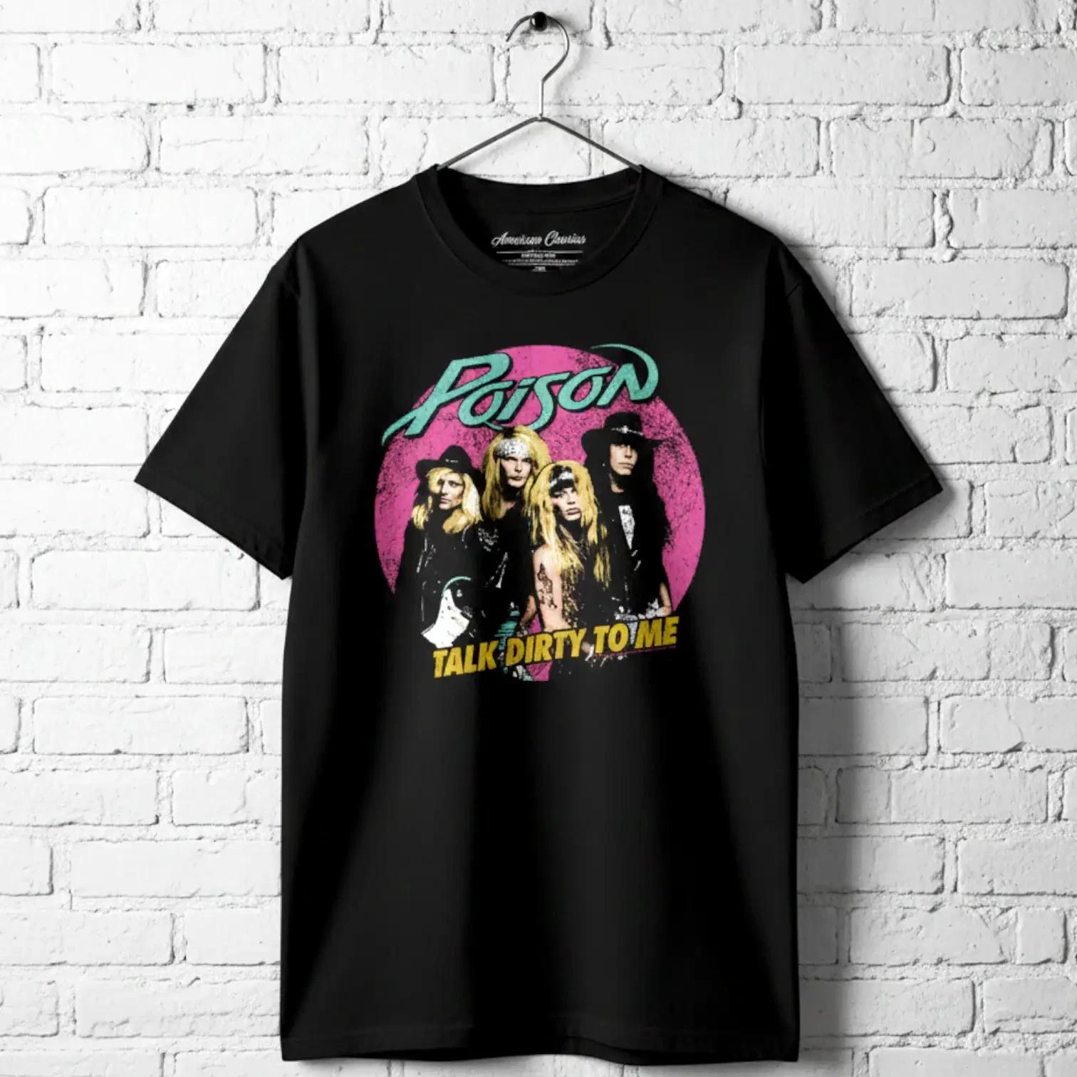 Poison Talk Dirty To Me Circle Men s T Shirt M