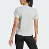 Adidas Hiit Heat.Rdy Sweat-Conceal Logo T-Shirt Women Tops Silver-Grey IM2635