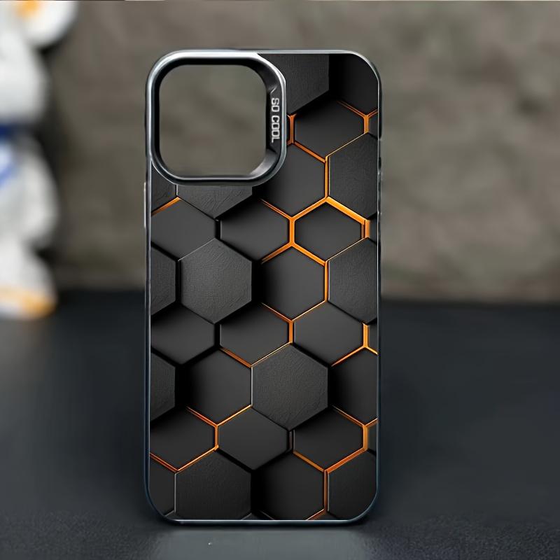 Honeycomb pattern technology pattern phone case suitable for iPhone 17 16 15 14 13 12 11 Pro/Max/Plus anti drop and shockproof