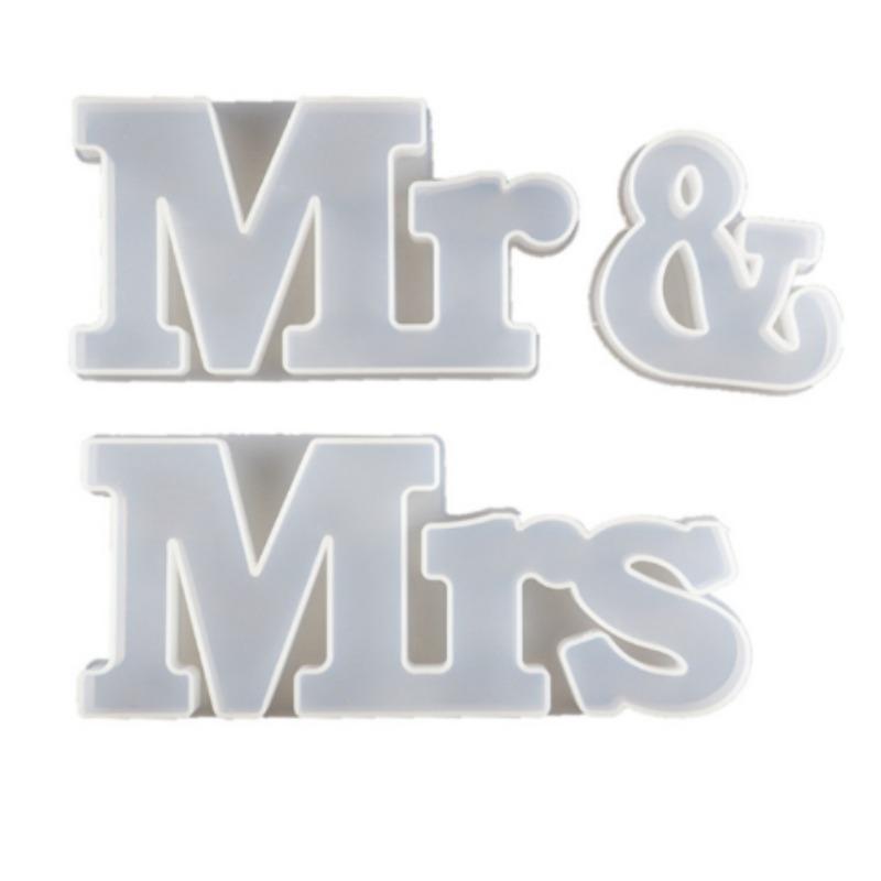 2026 Latest Models MR & MRS Mould Silicone Resin Mould, Epoxy Resin Mould DIY Desktop/room/table Decoration.
