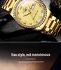 Influencer Brand Men's Tycoon Gold Luminous Waterproof Steel Watch