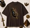 Ancient Egyptian Ankh T-Shirt, Gold Hand Graphic Tee, Spiritual Symbol Streetwear