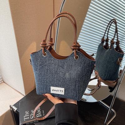 Autumn New Women's Shoulder Messenger Bag Texture Fashionable Niche Design Casual Simple Retro Bucket Bag