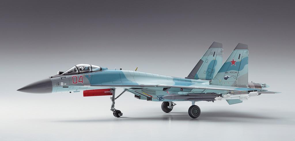 Hasegawa Russian Air Force Flanker Plastic Model Kit E44 1/72 Su-35S