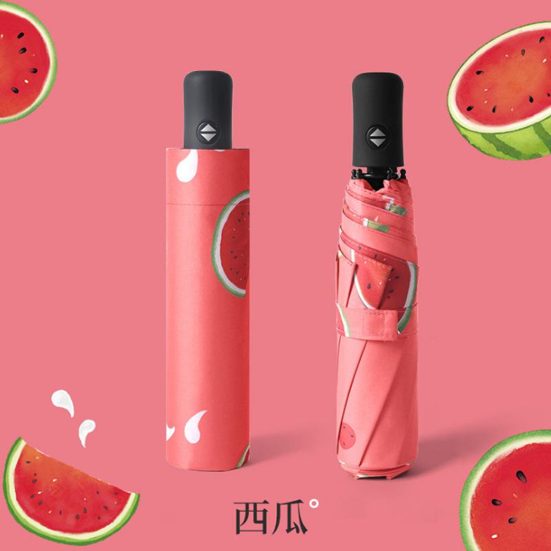 Umbrella Cartoon Sunshine and Sunshade Dual-purpose Vinyl Sunscreen and UV Protection Second Batch Automatic Tri-fold Umbrella Manufacturer