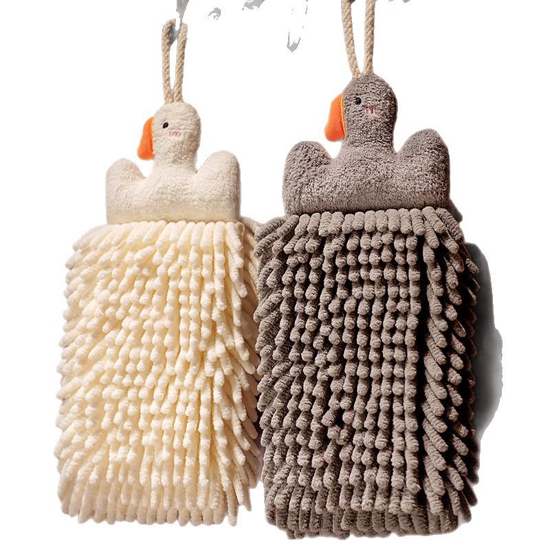 Chenille Super Absorbent Thick Hand Towel | Cute Hanging Towel for Kitchen & Bathroom