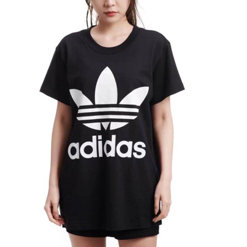 Adidas Originals Drop Shoulder Sleeve T Shirt Women's Black CE2436