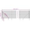 Mesh Fence with Ground Sleeves Green 2.2 X 10 M