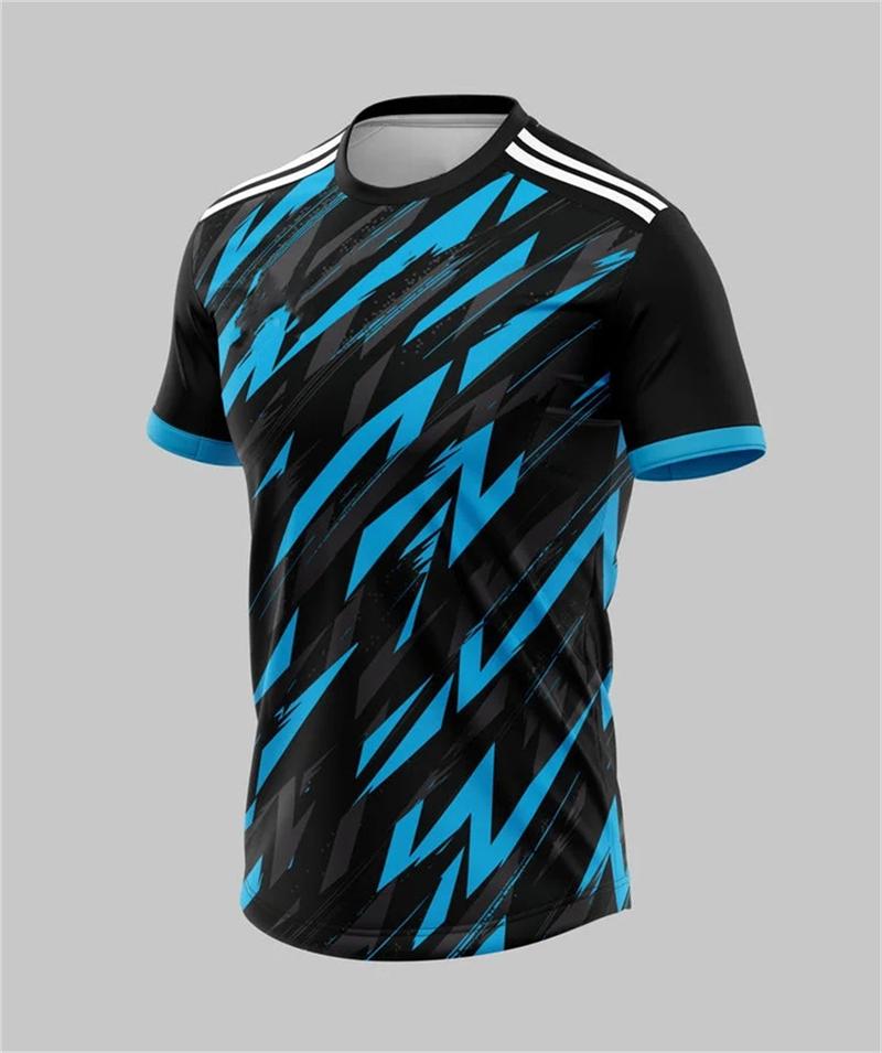 Simple and Fashionable Men's Outdoor 3D Printed Short-sleeved Large-sized Breathable Casual Sports T-shirt for Family Wear