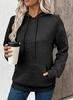 Autumn Winter Fashion Textured Jacquard Long Sleeve Hoodie for Women