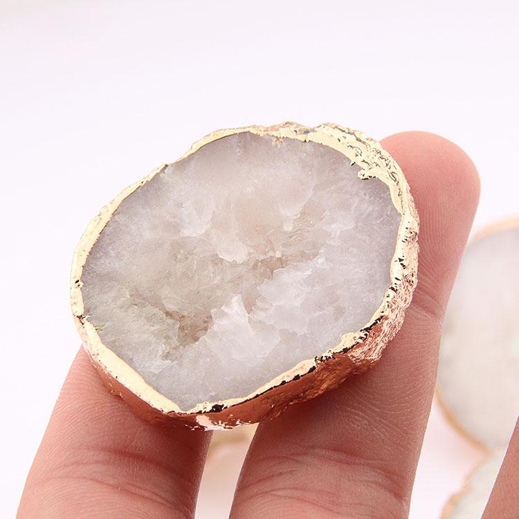 Manufacturer Furniture Hardware Decoration Natural Ore Crystal Handle Knob Drawer Cabinet Door Crystal Pulls Knob