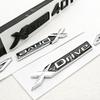 3D ABS Car Letters Logo XDrive 40i 40d Rear Trunk Badge Side Fender Emblem Decals For BMW X3 X4 X5 X6 X7 Exterior Accessories