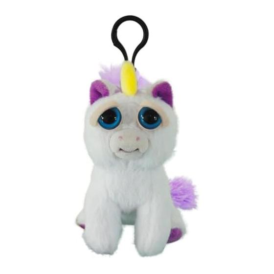 Feisty Pets Mini Unicorn Langs Japan (RANGS) Face Tippet Mini Angry Unicorn Changeable Expression Stuffed Toy Keychain