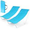 Folding Beach Lounger 2 Pcs.