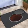 3D Open Sewer Manhole Prank Doormat Realistic Print NonSlip Entry Mat for Front Door Funny Halloween Gag Gift Decor Door Mat