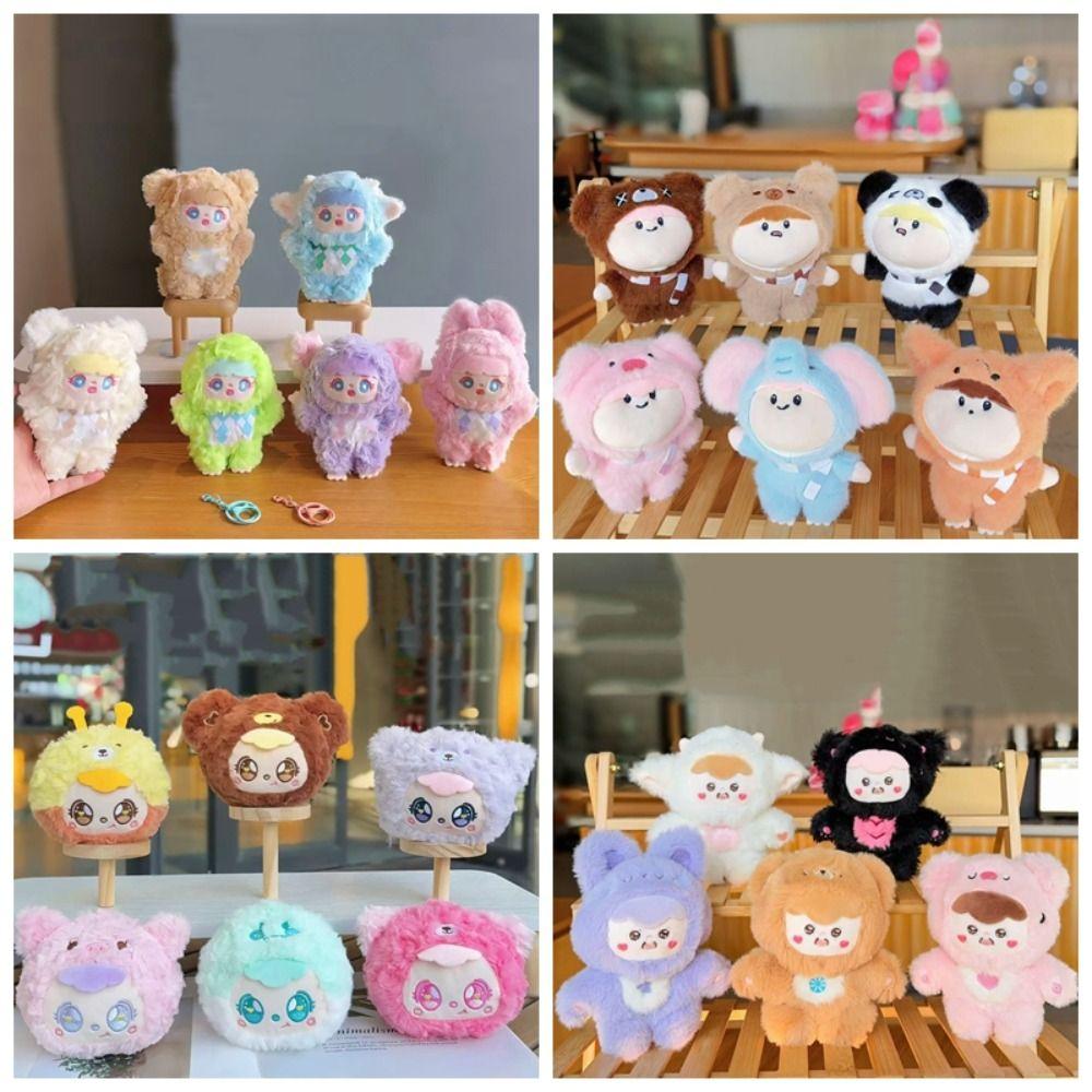 Soft Anime Doll Pendant Plushies Doll Bear Plush Keychain Bee Plush Coin Purse  Home Party Decor