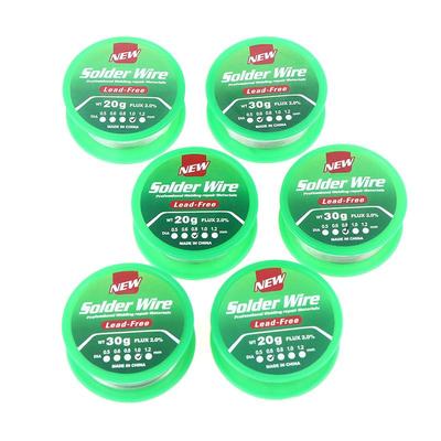 0.6/0.8/1Mm Lead-Free Low Temperature Flux-Cored Solder Wire Tin No Washing Rosin Core Solder Wire Sn99.3Cu0.7