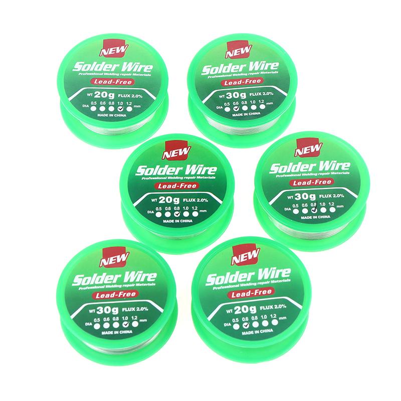 0,6/0,8/1 mm bleifreier Niedertemperatur-Flussmittelkern-Lötdraht Zinn Kein Waschen Kolophoniumkern-Lötdraht Sn99.3Cu0.7