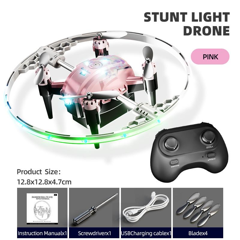 Mini star ring rotating stunts, aircraft toys, intelligent correction, remote control drone