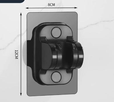 Shower Bracket No-Drill Wall Mount Holder for Bathroom Shower Accessories - Black