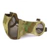 Nouveau Masque Tactique Respirant en Maille d'Acier V14 Demi-Visage pour Wargame CS Entraînement au Combat en Extérieur
