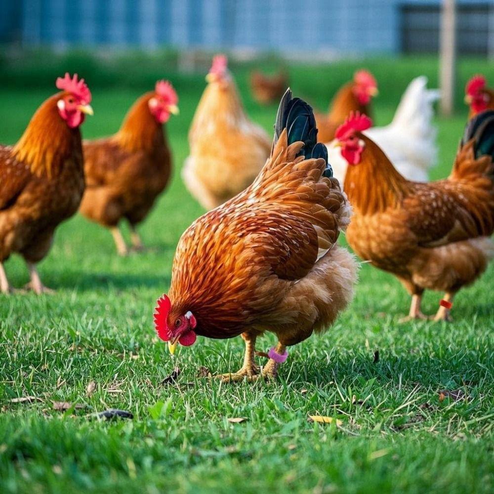 100pcs Portable Poultry Ankle Bands Mixed Colour Band Foot Ring  Poultry Accessories