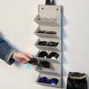 1Pc Sunglasses Organizer, 2/3/4/5/6 Slots Travel Glasses Case, Multiple Pairs Eyeglasses Storage Box, Hanging Eyewear Holder