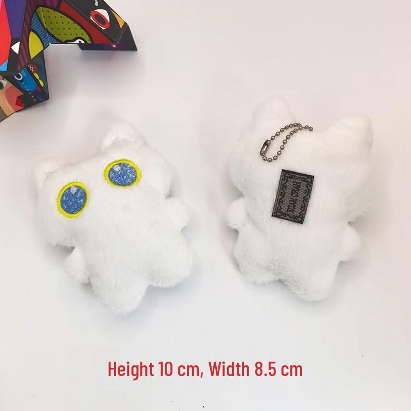 Black Cat Plush Keychain - Cute Ornament & Creative Doll for Girls
