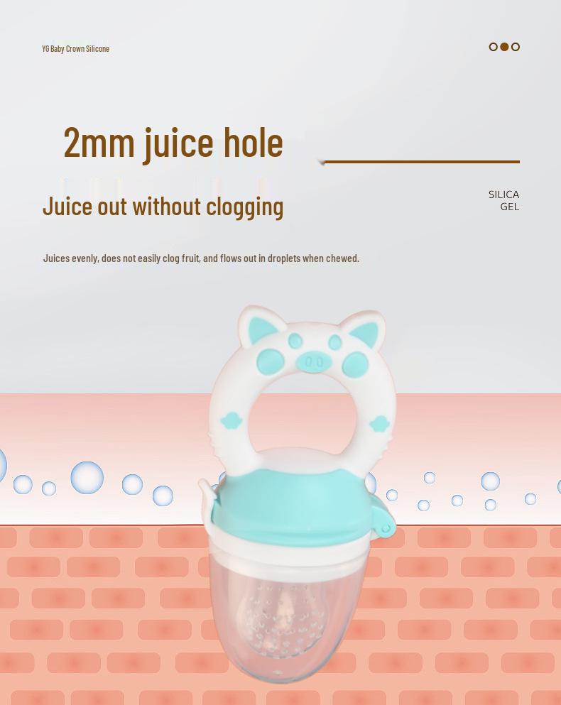 Silicone Baby Fruit & Veggie Teether Pacifier Feeder