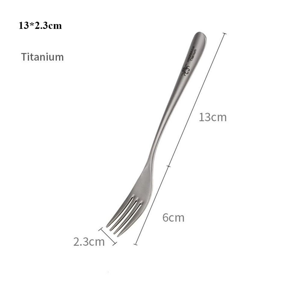 Environmental Outdoor Camping Fork Portable Cutlery Fork New Titanium Spoon  Outdoor Tool