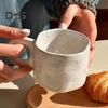 Keramisk kaffekrus 280 ml Unik uregelmessig varmebestandig allsidig drikkebeholder Slitebestandig latte te melkelskerkrus for hjemmekontorbar
